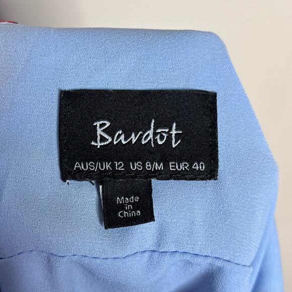 BARDOT Elle Floral Georgette Midi Dress faux wrap ruffle US size 8 cocktail - Picture 7 of 7